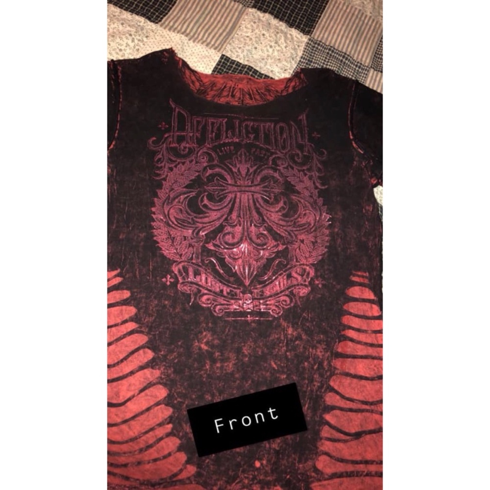 Affliction shirt reversible